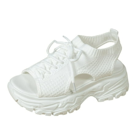 Womens Sandals Women s Summer Lace Up Mesh Hollow Out Breathable Sandals Casual Comfortable Solid Color Thick Bottom Sandals Summer Sandals for Women 2024(Color:White Size:US 6.5)
Womens Sandals Women s Summer Lace Up Mesh Hollow Out Breathable Sandals Casual Comfortable Solid Color Thick Bottom Sandals Summer Sandals for Women 2024(Color:White Size:US 6.5)