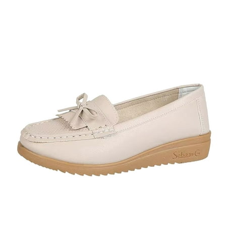 Qufokar Womens Shoes Casual Wedges Womens Business Casual Shoes Comfortable Ladies Fashion Solid Color Breathable Leather Bow Decorated Flat Casual Single Shoes 8W Sandals
Qufokar Womens Shoes Casual Wedges Womens Business Casual Shoes Comfortable Ladies Fashion Solid Color Breathable Leather Bow Decorated Flat Casual Single Shoes 8W Sandals