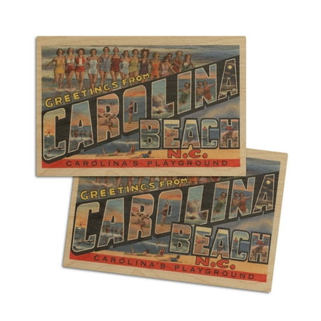 Carolina Beach North Carolina Large Letter Scenes (4x6 Birch Wood Postcards 2-Pack Stationary Rustic Home Wall Decor)
Carolina Beach North Carolina Large Letter Scenes (4x6 Birch Wood Postcards 2-Pack Stationary Rustic Home Wall Decor)