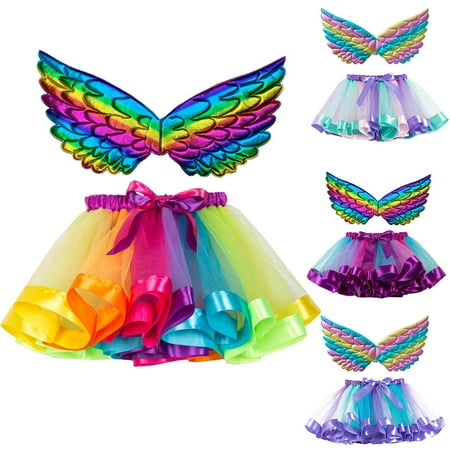 NECHOLOGY Kids Girls Ballet Skirts Costume Party Rainbow Tulle Dance Skirt With Wing Outfits Skirt Tutus Skirt Purple 5-8 Years
NECHOLOGY Kids Girls Ballet Skirts Costume Party Rainbow Tulle Dance Skirt With Wing Outfits Skirt Tutus Skirt Purple 5-8 Years