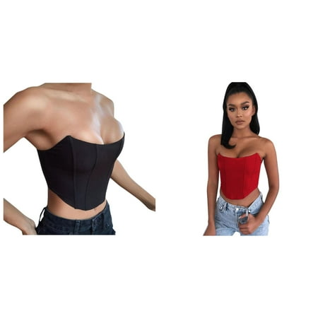 Betiyuaoe 2PCS Womens Summer Tops Underwear Dress Bustier Women Corset Sleeveless Womens Summer Tops Tops Vest
Betiyuaoe 2PCS Womens Summer Tops Underwear Dress Bustier Women Corset Sleeveless Womens Summer Tops Tops Vest