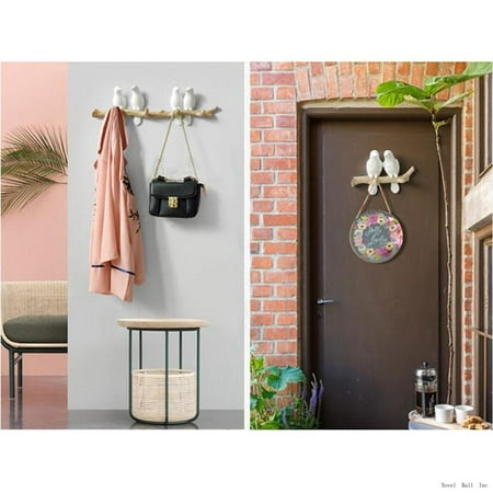 Blesiya 3D Resin Branch Wall Mounted Coat Robe Hanger Hooks