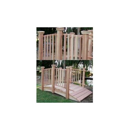 4 ft. Hand-Built Spindle Bridge (Spindle Bridge w Lights)