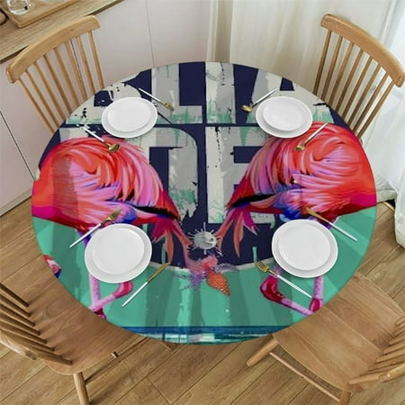 SHERONV Flamingos Round Tablecloth Stain Resistant and Washable for Indoor Outdoor Kitchen Dining Wedding Parties 100% Polyester Fiber 42-46
SHERONV Flamingos Round Tablecloth Stain Resistant and Washable for Indoor Outdoor Kitchen Dining Wedding Parties 100% Polyester Fiber 42-46