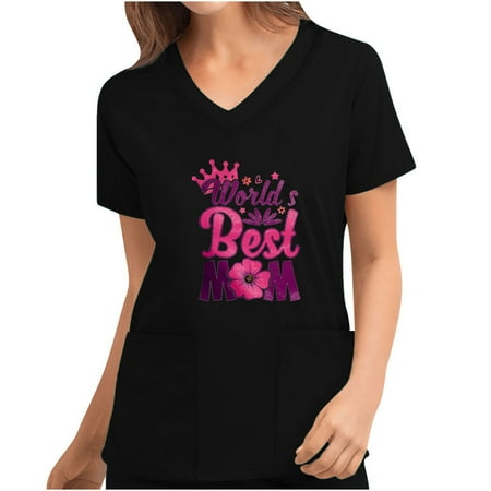 8th of May Mother s Day Women Scrub Top Casual Pockets Tops Short Sleeve V Neck Nurse Uniform Shirt
8th of May Mother s Day Women Scrub Top Casual Pockets Tops Short Sleeve V Neck Nurse Uniform Shirt