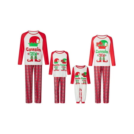 Ma&Baby Matching Family Christmas Pajamas Sets Elf Print Tee and Plaid Bottom PJ s
Ma&Baby Matching Family Christmas Pajamas Sets Elf Print Tee and Plaid Bottom PJ s