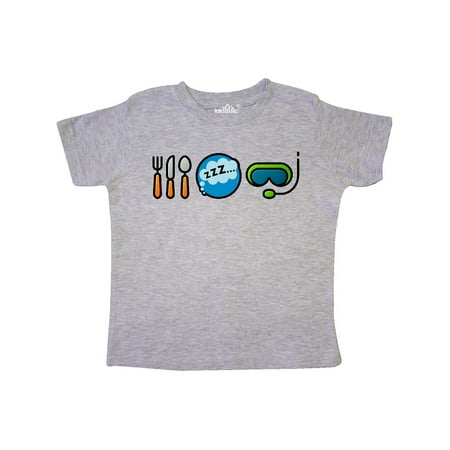 Inktastic Diving Eat Sleep Scuba Mask Gift Toddler Boy or Toddler Girl T-Shirt