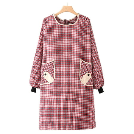 Kitchen Apron with Big Pockets Cotton Linen Long Sleeves Apron for Cooking Baking Cleaning Work - wine red
Kitchen Apron with Big Pockets Cotton Linen Long Sleeves Apron for Cooking Baking Cleaning Work - wine red