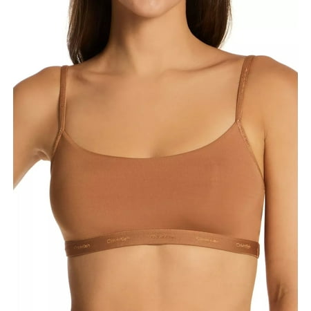Calvin Klein SANDALWOOD Form to Body Naturals Unlined Bralette US Large