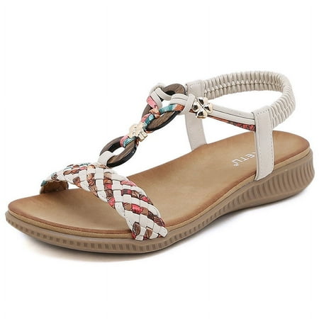 Footwear Womens Easy Slip On Elasticated Summer Holiday Sandal Shoes with Rhinestones Beach Sandals for Women
Footwear Womens Easy Slip On Elasticated Summer Holiday Sandal Shoes with Rhinestones Beach Sandals for Women