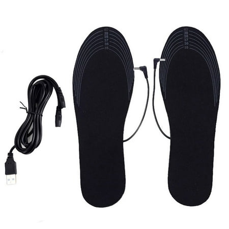 USB Heated Shoe Insoles Washable Can be Cut Foot Warmer Pad Winter Sock Mat