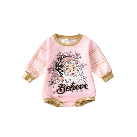 Ma&Baby Infant Baby Girls Christmas Romper Long Sleeve Round Neck Santa Print Bodysuit
Ma&Baby Infant Baby Girls Christmas Romper Long Sleeve Round Neck Santa Print Bodysuit