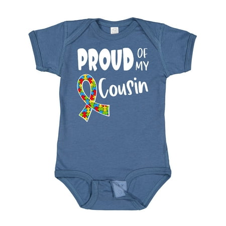 Inktastic Proud of My Cousin Autism Awareness Puzzle Piece Ribbon Gift Baby Boy or Baby Girl Bodysuit
Inktastic Proud of My Cousin Autism Awareness Puzzle Piece Ribbon Gift Baby Boy or Baby Girl Bodysuit