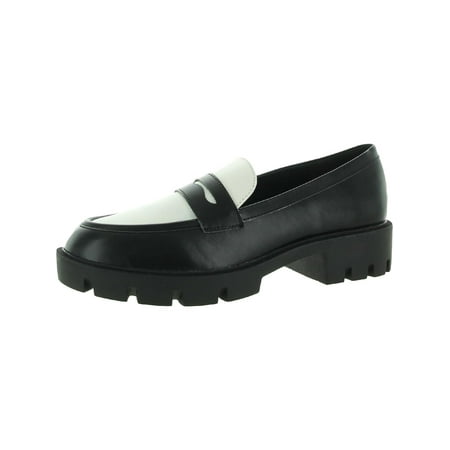 Nine West Womens MAIBEL Faux Leather Slip On Loafers