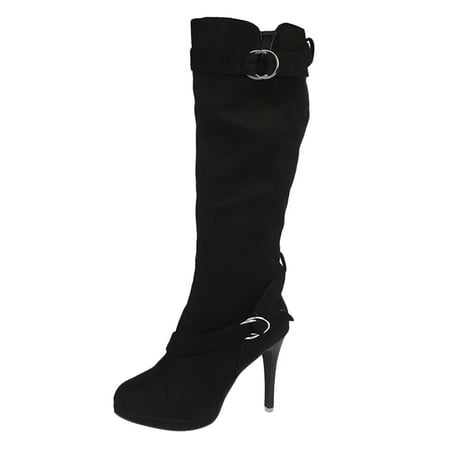 HGWXX7 Long Boots Knee-High Heel Boots For Women s Flat Mid-calf Boots Retro Shoes Leather Warm Boots Fall Shoes
HGWXX7 Long Boots Knee-High Heel Boots For Women s Flat Mid-calf Boots Retro Shoes Leather Warm Boots Fall Shoes