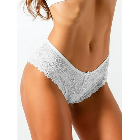 LilyLLL 4 Packs Women Seamless Hipster Panties Floral Lace Briefs Underwear Bikini Thong
LilyLLL 4 Packs Women Seamless Hipster Panties Floral Lace Briefs Underwear Bikini Thong