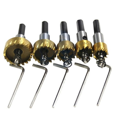 5Pcs High Speed Steel Hole Saw Drill Bit Aluminum Plate Hole Saw Cutting Kit Drill Bits Opener Cutter Tool
5Pcs High Speed Steel Hole Saw Drill Bit Aluminum Plate Hole Saw Cutting Kit Drill Bits Opener Cutter Tool