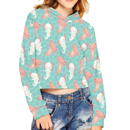 Renewold Kids Cropped Casual Workout Active Hoodies 9-10 Years Girls Pink & White Salamanders Crop Long Sleeve Tops Hoodie Skin Friendly Comfortable Sweatshirts
Renewold Kids Cropped Casual Workout Active Hoodies 9-10 Years Girls Pink & White Salamanders Crop Long Sleeve Tops Hoodie Skin Friendly Comfortable Sweatshirts