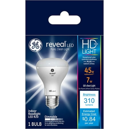 GE LED 7W HD Reveal R20 Small Flood Light 1pk