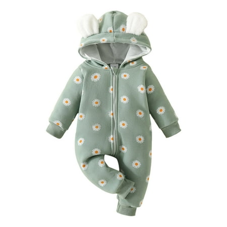 Baby Sleepers Gender Neutral Newborn Clothes Baby Girl Onesies Crawling suit onesie baby print hooded Green 9M
Baby Sleepers Gender Neutral Newborn Clothes Baby Girl Onesies Crawling suit onesie baby print hooded Green 9M