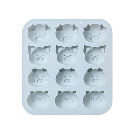 DIY Soap Mould Handmade Baking Tool Chocolate Cake Mold 12 Cavities Pig Silicone Mold Baking Pan BLUE
DIY Soap Mould Handmade Baking Tool Chocolate Cake Mold 12 Cavities Pig Silicone Mold Baking Pan BLUE