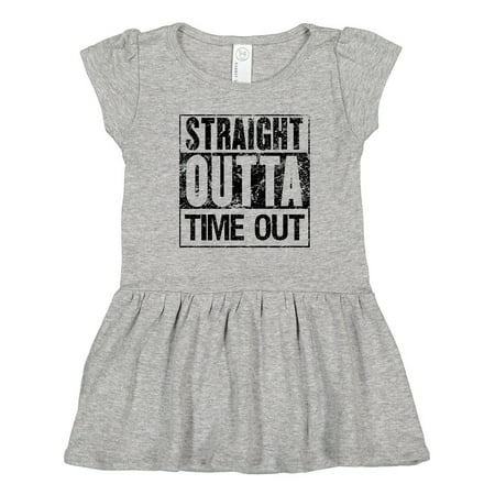 Inktastic Straight Outta Time out Gift Toddler Girl Dress