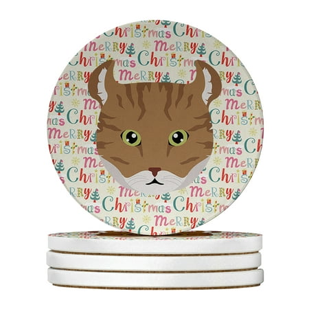 Highlander Lynx Cat Christmas Large Sandstone Coasters Pack of 4 4 in x 4 in
Highlander Lynx Cat Christmas Large Sandstone Coasters Pack of 4 4 in x 4 in