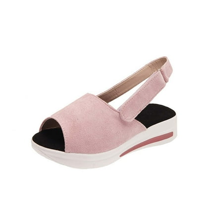 Sandals Women Sandals Summer New Style Casual Fashion Fish Mouth Suede Women s Platform Sandals Pink
Sandals Women Sandals Summer New Style Casual Fashion Fish Mouth Suede Women s Platform Sandals Pink