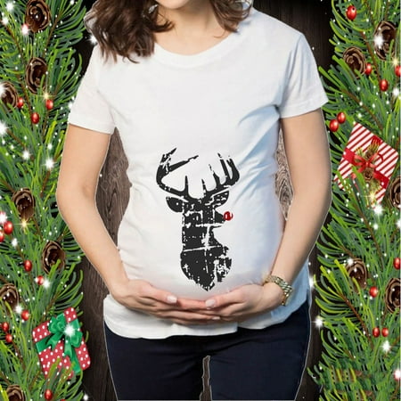 Tejiojio Clearance Christmas T-shirt Elk Snowman Cartoon Print Maternity Clothing Short Sleeve Top Pregnancy T-shirt
Tejiojio Clearance Christmas T-shirt Elk Snowman Cartoon Print Maternity Clothing Short Sleeve Top Pregnancy T-shirt