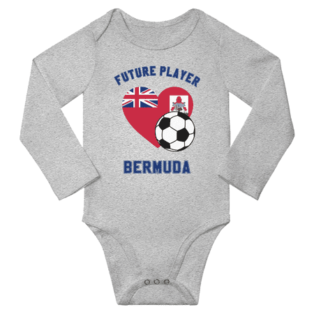 Future Bermuda Soccer Player Baby Long Slevve Jumpsuits Clothes (Gray 18-24 Months)
Future Bermuda Soccer Player Baby Long Slevve Jumpsuits Clothes (Gray 18-24 Months)
