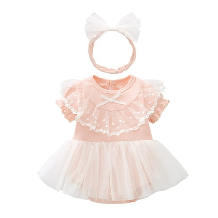 Toddler Baby Girl Dress Infant Ruffle Sleeve Lace Dress Newbron Baby Girl Clothes Outfit+Hair Band 12-18M
Toddler Baby Girl Dress Infant Ruffle Sleeve Lace Dress Newbron Baby Girl Clothes Outfit+Hair Band 12-18M
