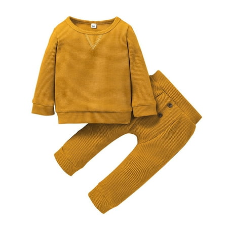 Girl Baby Outfit Kids Active Wear Toddler Baby Boys Girls 2PCS Clothes Set Solid Long Sleeve Sweatshirt Tops Button Pants Outfits Set Junior Sweat Suits Girls
Girl Baby Outfit Kids Active Wear Toddler Baby Boys Girls 2PCS Clothes Set Solid Long Sleeve Sweatshirt Tops Button Pants Outfits Set Junior Sweat Suits Girls