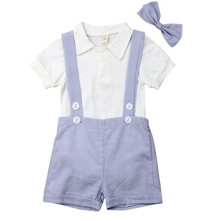 Izhansean Newborn Baby Boy Girl Outfit Clothes Romper Tops Jumpsuit Shorts Pants 3PCS Set Light Blue 18-24 Months
Izhansean Newborn Baby Boy Girl Outfit Clothes Romper Tops Jumpsuit Shorts Pants 3PCS Set Light Blue 18-24 Months
