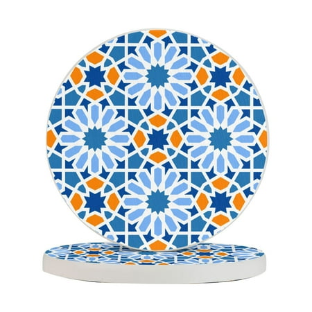 Circular Drink Coasters Set Seamless Flower Pattern Beautiful Home Decor Diatomite Heat-Resistant Diatomite Protect Table Countertop
Circular Drink Coasters Set Seamless Flower Pattern Beautiful Home Decor Diatomite Heat-Resistant Diatomite Protect Table Countertop