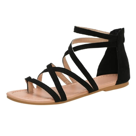 Womens Sandals Fashion Women S Flat Summer Zipper Beach Open Toe Breathable Sandals Shoes Women S Sandals Pu Black 38
Womens Sandals Fashion Women S Flat Summer Zipper Beach Open Toe Breathable Sandals Shoes Women S Sandals Pu Black 38