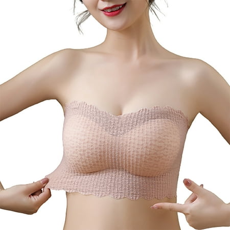 Bandeau Bra for Women Wireless Seamless Beauty Back Bralette with Removable Straps and Pads Scallop Trim Underwear
Bandeau Bra for Women Wireless Seamless Beauty Back Bralette with Removable Straps and Pads Scallop Trim Underwear