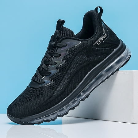 Men s Air Cushion Shoes Casual Lightweight Running Sneakers Breathable Mesh Shoes