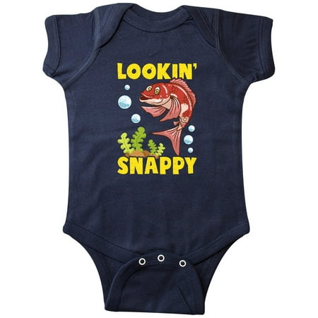 Inktastic Red Snapper Funny Fish Gift Baby Boy or Baby Girl Bodysuit
