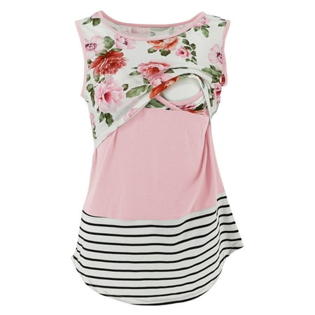 Honeeladyy Summer Fall Ladies Fashion Stripe Flowers Print Sleeveless Maternity Breastfeeding Clothe Top Vest
Honeeladyy Summer Fall Ladies Fashion Stripe Flowers Print Sleeveless Maternity Breastfeeding Clothe Top Vest