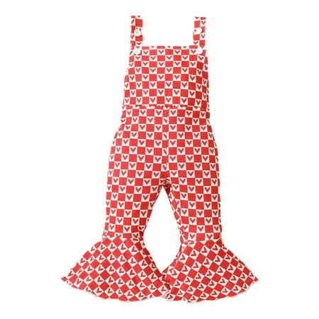 WREESH Baby Clothes Valentine Toddler Girl Jumpsuits Printing Strap Romper Pants Red
WREESH Baby Clothes Valentine Toddler Girl Jumpsuits Printing Strap Romper Pants Red