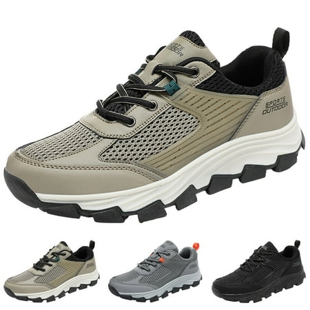 LYCAQL Men Shoes Men Sports Shoes Simple Solid Color Fashion Summer New Pattern Mesh Breathable Comfortable And NoN Mens Sneaker Shoes (Dark Gray 9)
LYCAQL Men Shoes Men Sports Shoes Simple Solid Color Fashion Summer New Pattern Mesh Breathable Comfortable And NoN Mens Sneaker Shoes (Dark Gray 9)