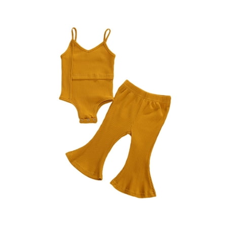 Inevnen Newborn Baby Girl Summer Clothes Sleeveless Straps Romper Top Flare Pants Outfits 2Pcs
Inevnen Newborn Baby Girl Summer Clothes Sleeveless Straps Romper Top Flare Pants Outfits 2Pcs