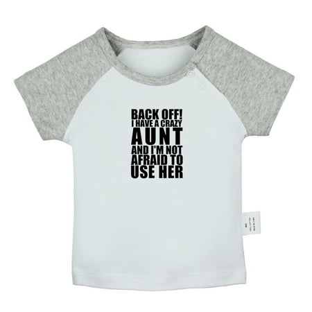 Back Off! I Have A Crazy Aunt Funny T shirt For Baby Newborn Babies T-shirts Infant Tops 0-24M Kids Graphic Tees Clothing (Short Gray Raglan T-shirt 18-24 Months)
Back Off! I Have A Crazy Aunt Funny T shirt For Baby Newborn Babies T-shirts Infant Tops 0-24M Kids Graphic Tees Clothing (Short Gray Raglan T-shirt 18-24 Months)