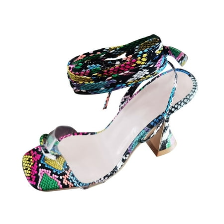 Follure Girl women s casual shoes Women Fashion Summer Snake Pattern Set Toe Ring Strap High Heel Sandals Multicolor 42
Follure Girl women s casual shoes Women Fashion Summer Snake Pattern Set Toe Ring Strap High Heel Sandals Multicolor 42