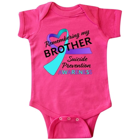 Inktastic Remembering my Brother- suicide prevention awareness Gift Baby Boy or Baby Girl Bodysuit
Inktastic Remembering my Brother- suicide prevention awareness Gift Baby Boy or Baby Girl Bodysuit