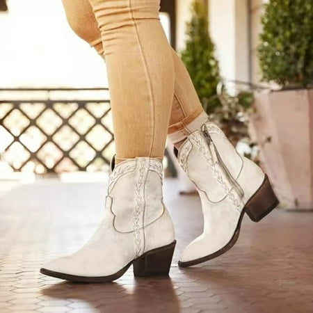 Midewhik Shoes Booties Women Heels Pointed Non Slip Zipper Color Short Retro Toe Solid Women s Boots
Midewhik Shoes Booties Women Heels Pointed Non Slip Zipper Color Short Retro Toe Solid Women s Boots