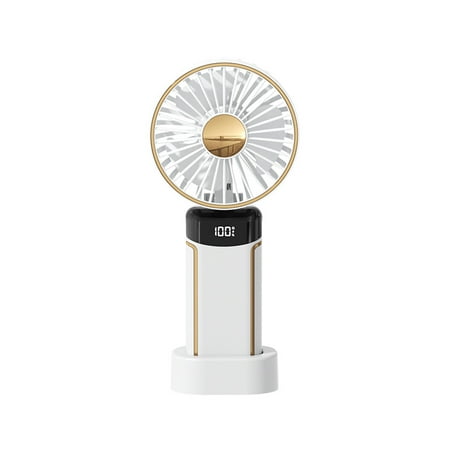 Egebert Handheld Fan Portable Mini Hand Held Fan Foldable USB Rechargeable 5000mAh Battery Personal Fan 5 Speed Powerful Desk Table Fan 180° Adjustable Display Electricity for Home Office Travel (
Egebert Handheld Fan Portable Mini Hand Held Fan Foldable USB Rechargeable 5000mAh Battery Personal Fan 5 Speed Powerful Desk Table Fan 180° Adjustable Display Electricity for Home Office Travel (