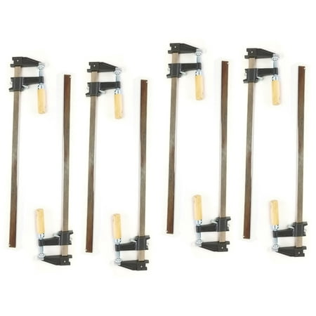 Set of 8 - 24 Steel Bar Clamp with Metal Ratcheting System and Quick Release Suitable for a Wide Range of Woodworking and Metalworking
Set of 8 - 24 Steel Bar Clamp with Metal Ratcheting System and Quick Release Suitable for a Wide Range of Woodworking and Metalworking