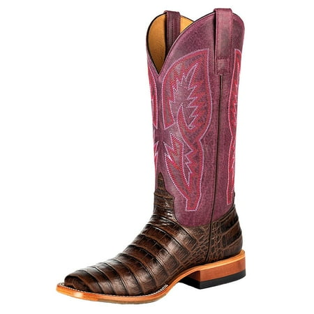 Macie Bean Womens M9172 Women s With All My Bite Caiman Print Cowgirl Boot 10 M Chocolate