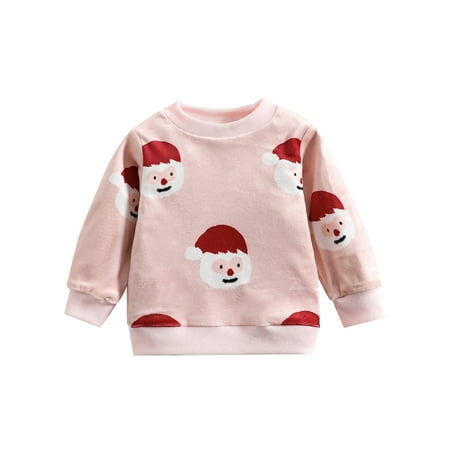 Infant Baby Girls Boys Christmas Sweatshirt Long Sleeve Crew Neck Santa Claus Print Pullover Tops
Infant Baby Girls Boys Christmas Sweatshirt Long Sleeve Crew Neck Santa Claus Print Pullover Tops